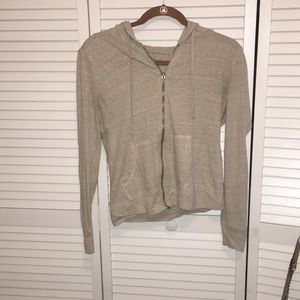 Beige, comfy jacket.